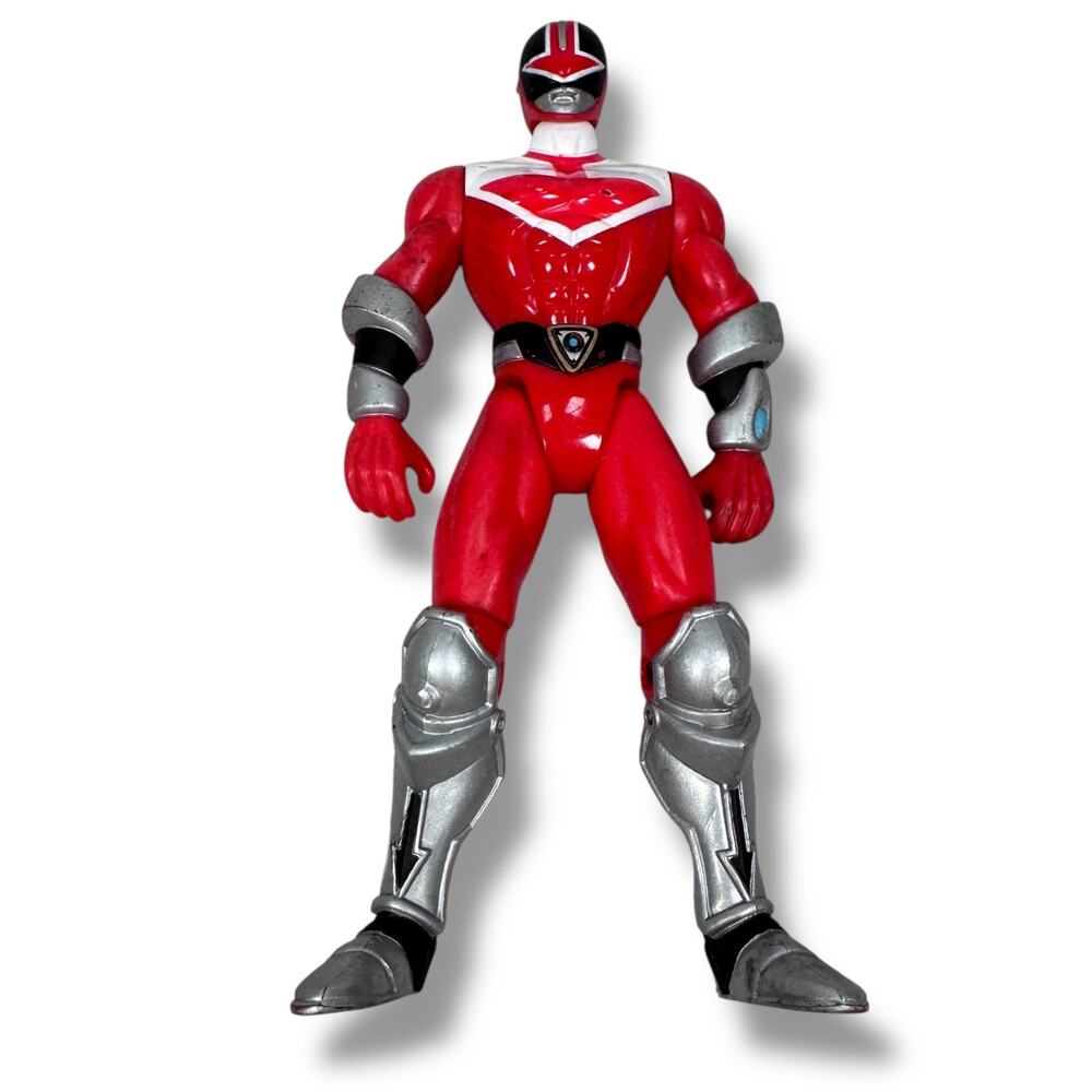 Vintage Bandai Power Rangers Time Force Red‎ Ranger Action Figure Loose 2000